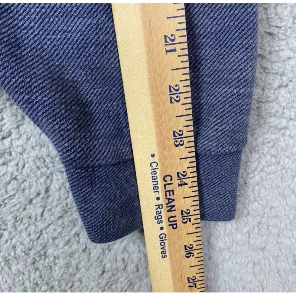 Roundtree & Yorke Sweater XXL Heather Blue Long Sleeve 1/4 Zip Pullover Cotton